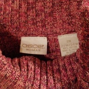 Cherokee pink 2x sweater